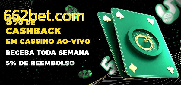 Promoções do cassino ao Vivo 662bet.com